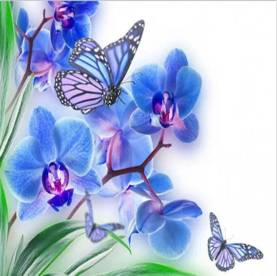 

Round/square Diamond Painting Embroidery Full Diamond Cross Stitch Needlework Set Rhinestone Crafts Painting flower butterfly
