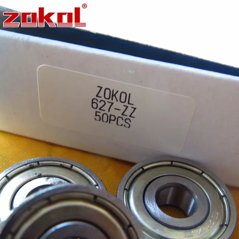 ZOKOL 627 ZZ 2RS Z1 подшипник 627ZZ миниатюрный 627RS глубокий шаровой подшипник 7*22*7 мм