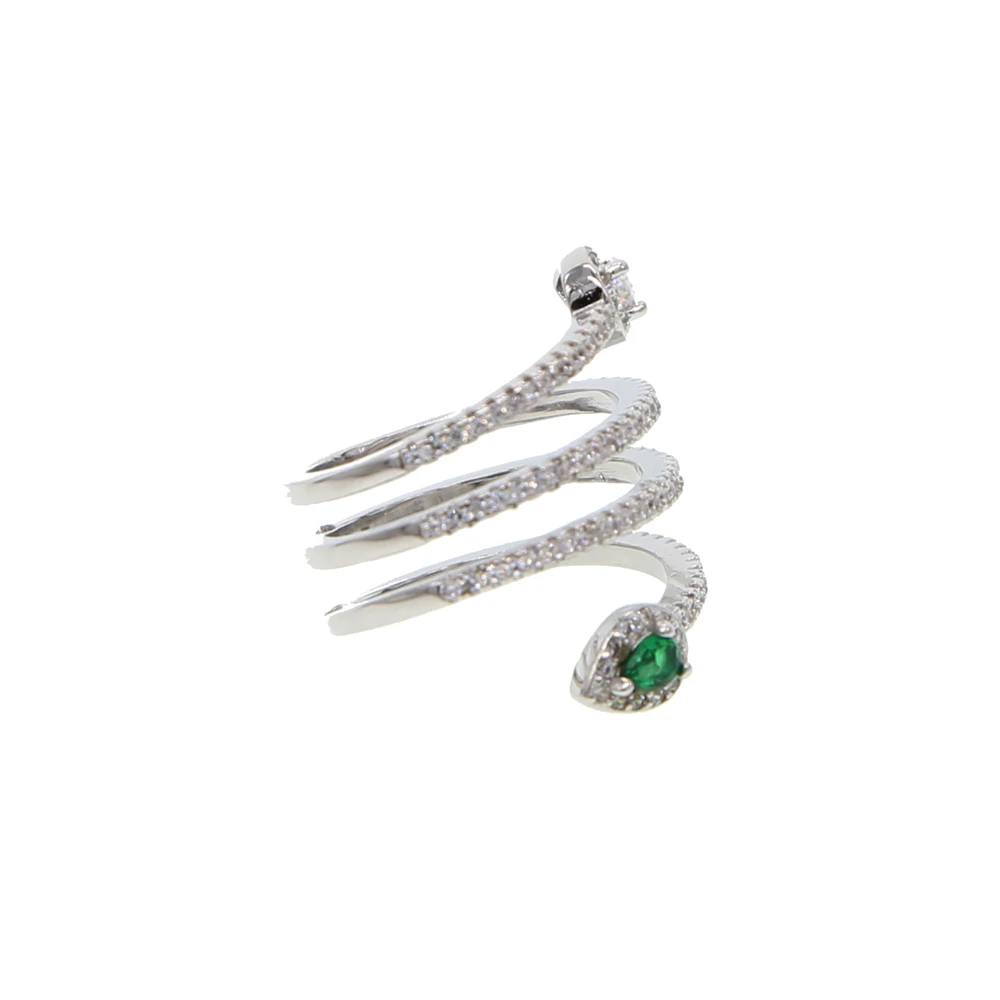 Новейший дизайн, длинное кольцо со змеиным принтом, с полными микро ...