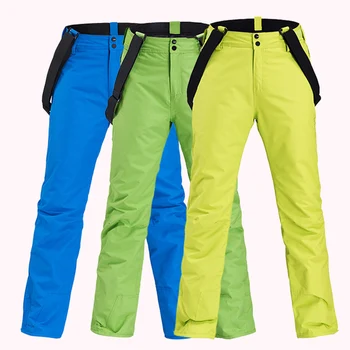 

Men Ski Pants Outdoor Sports High Quality Suspenders Trousers Male Windproof Waterproof Warm Winter Snow Snowboard Jean Trousers