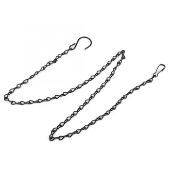 

Flower Flower Pot 3 PCS Garden Planter Flower Pot Basket Replacement Iron Hanging Chain + Hooks Set Plantas New Year