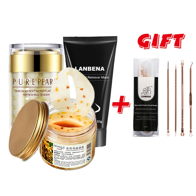 Buy 3 Get 1 Gift anti wrinkle sleep facial mask cne treatment whitening