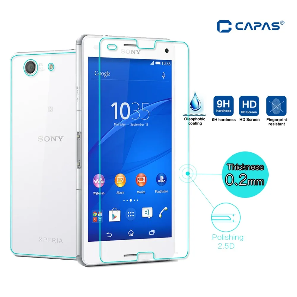 

For Sony Xperia Z3 Compact Tempered Glass For Xperia Z3 mini D5803 D5833 Screen Protector Protective Film Front Back LCD Guard