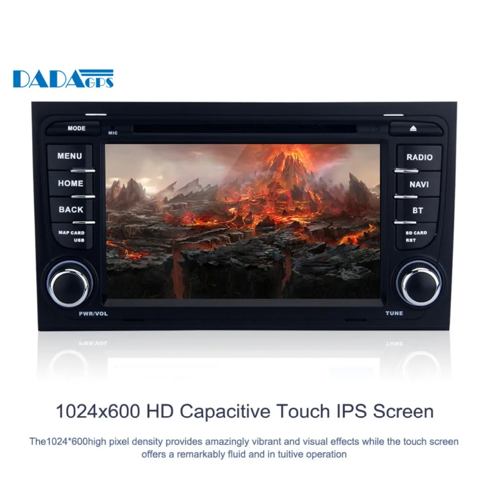 Cheap 7" 2 din Car DVD Player Android 8.0 4+32GB 8 Core for Audi A4 S4 RS4 2002-2008 Radio GPS Map Navigation Stereo Audio Multimedia 4