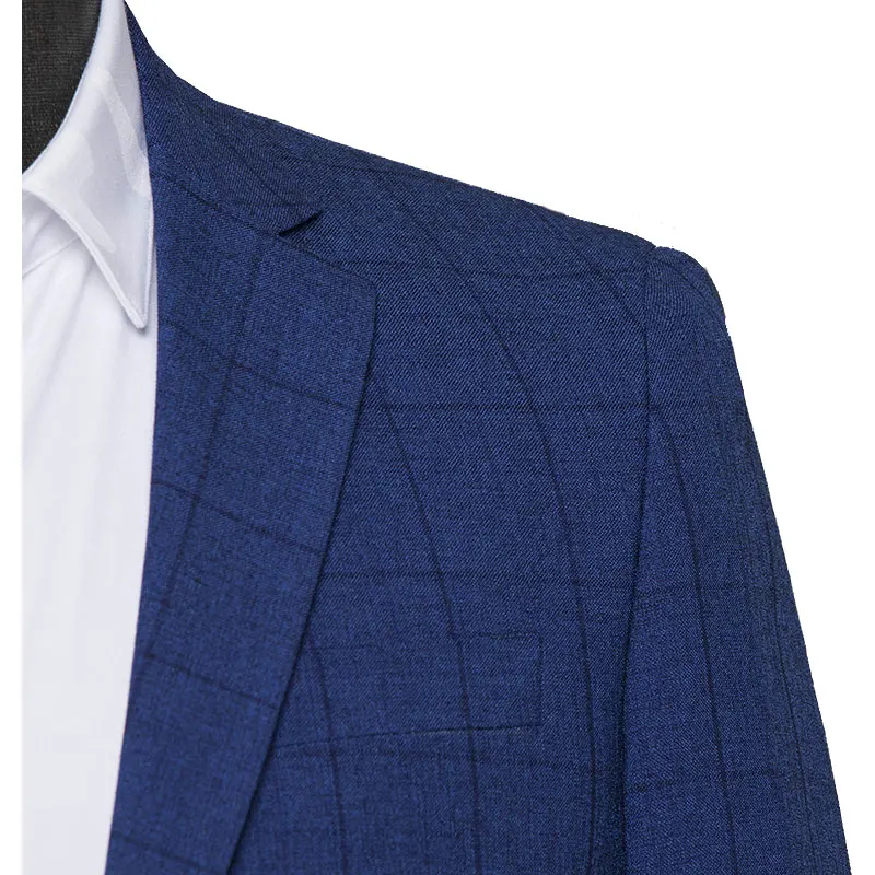 2019 Весна для мужчин s Повседневный Блейзер куртка 3XL синий Slim Fit пиджак в деловом
