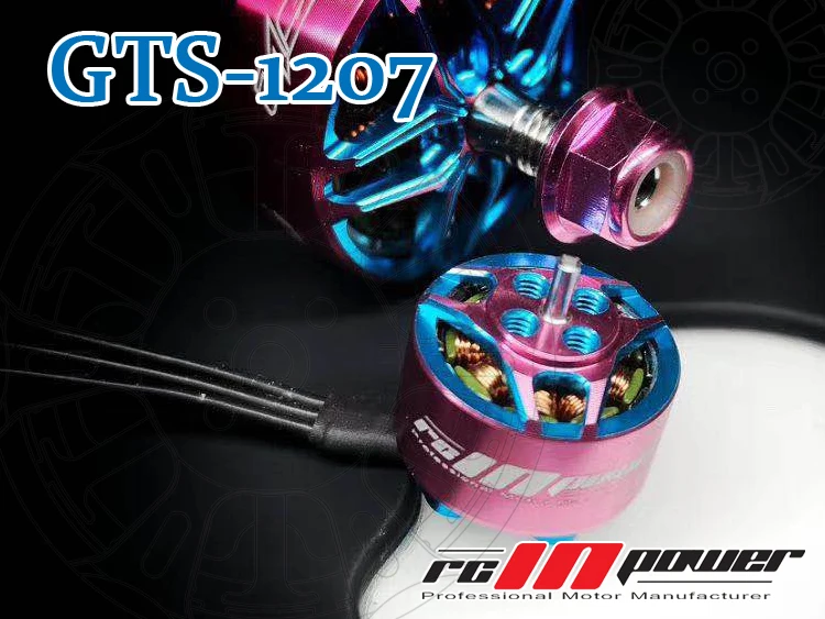 

4pcs RCINPOWER GTS V2 1207 5000/6000KV 3-4S 7500KV 2-3S Brushless Motor for RC Drone FPV Racing Tinywhoop Cinewhoop Toothpick