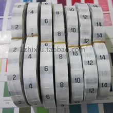 Одежда для детей размер вышитые этикетки размер чистого бирка, одежда индивидуальные тканые этикетки Размер одежды теги 2000 шт. много