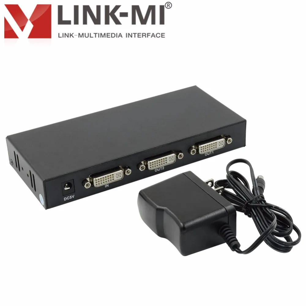 LINK-MI DVI 1x2 разветвитель несколько видео-дисплей Поддержка 4K2K 3D до 4096x2160 @ 30 Гц 1 в 2 выход DVI разветвитель сигнала (art.: 7a5f3f10b) - 7a5f3f10b