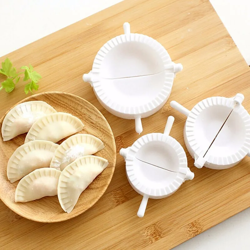 Plastic Chinese Dumpling Maker Jiaozi Ravioli Pastie Pie Pastry Maker Press Mold Kitchen Tools