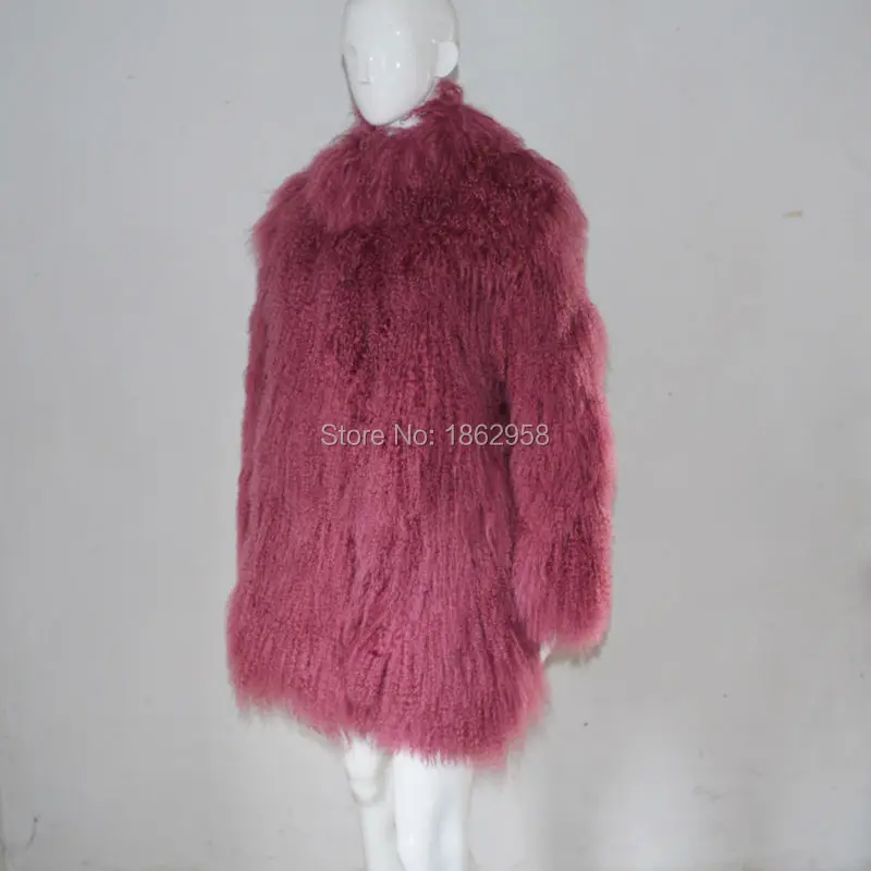 Ссылка SJ001 Высокое Качество Индивидуальный размер Заводская распродажа монгольское овечье меховое пальто