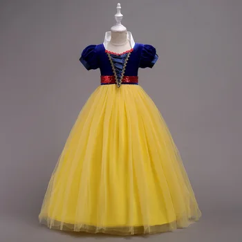 

5-16Y Baby Girl Christmas Dress 2019 New Long Princess Dresses Girl Birthday Party Dress Formal Pageant Gown Vestidos GDR486