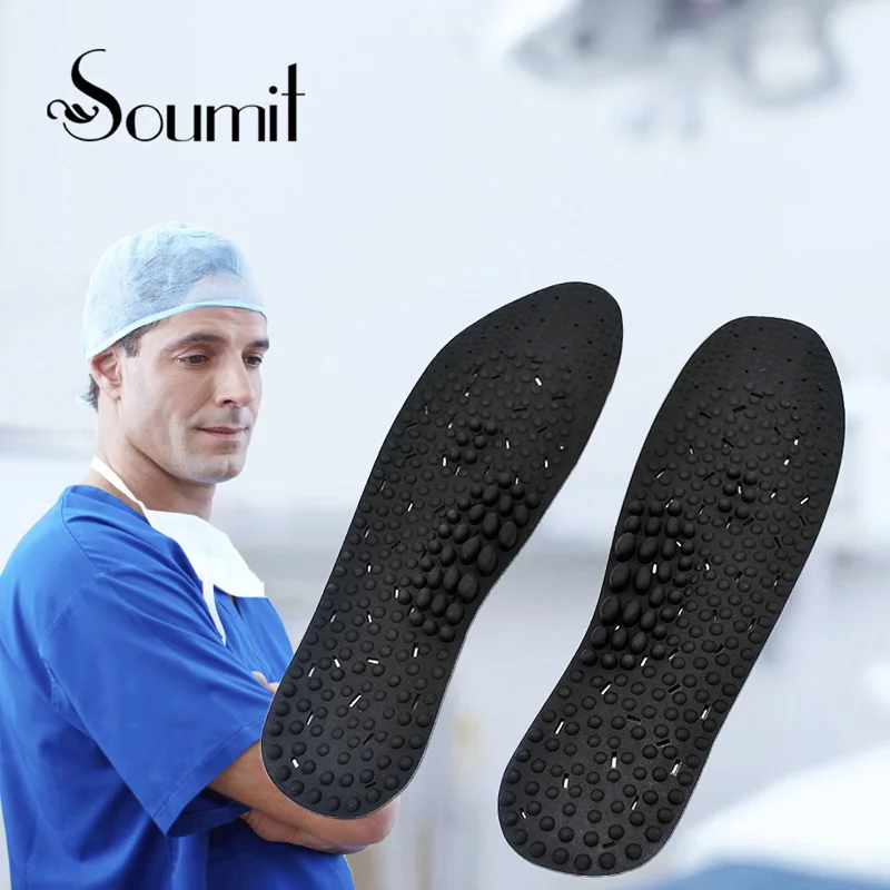 Soumit Silicone Gel Massage Health Care Insoles for Men Women Promote