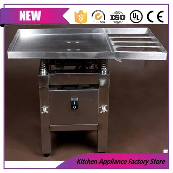 

CE approved 304 fod grade stainless steel electric chocolate vibration table machine