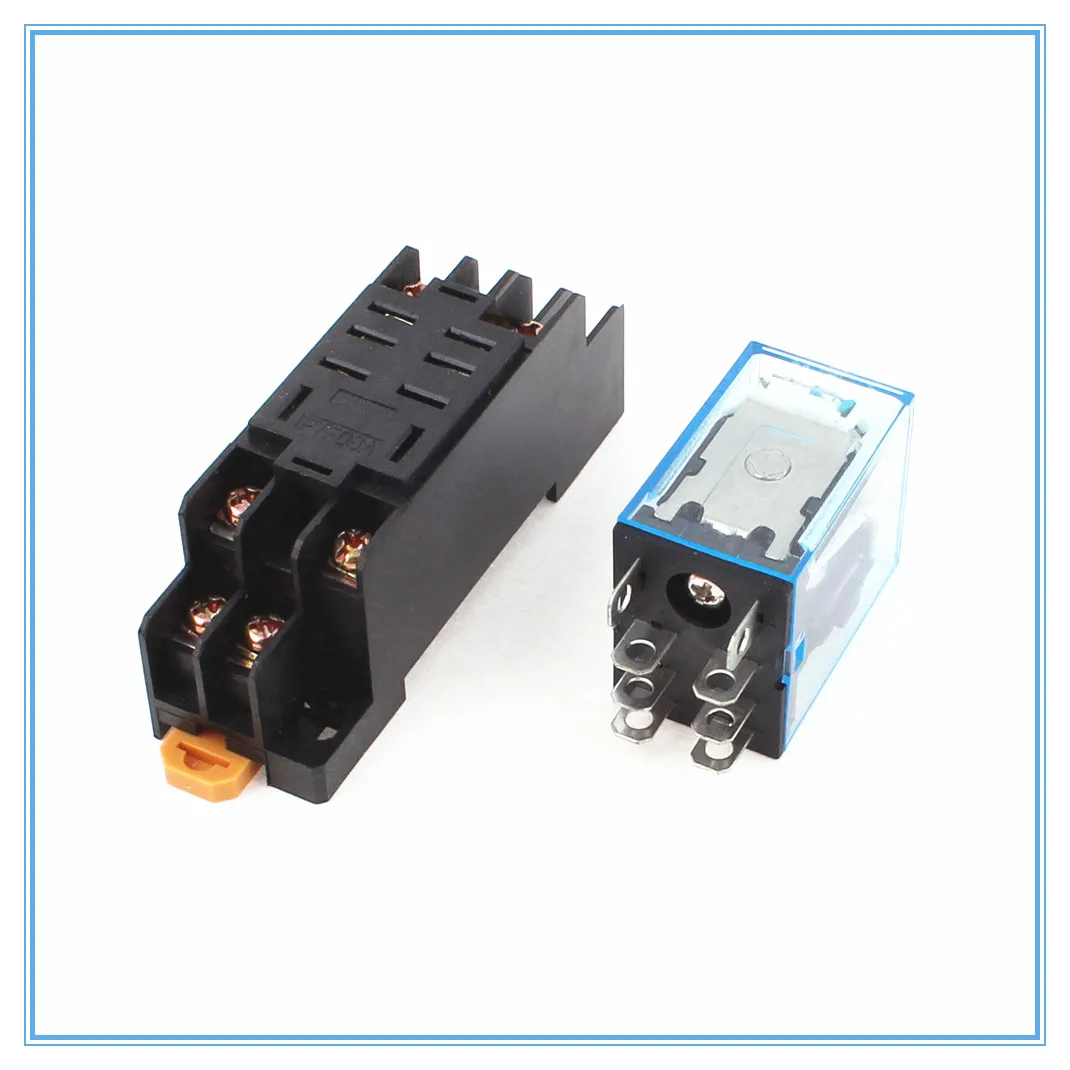 220/240 V AC 10A 8PIN катушки Мощность реле DPDT LY2NJ HH62P HHC68A-2Z с многоконтактной штепсельной вилкой