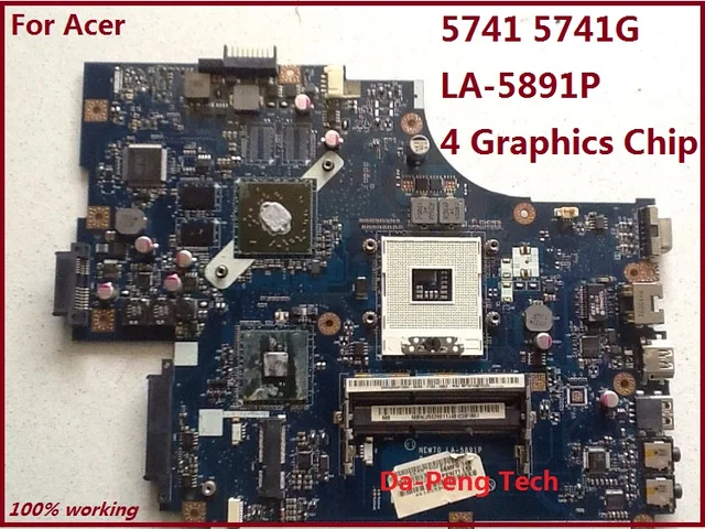 NEW70 LA 5891P motherboard For acer aspire 5741 5741G laptop mainboard ...
