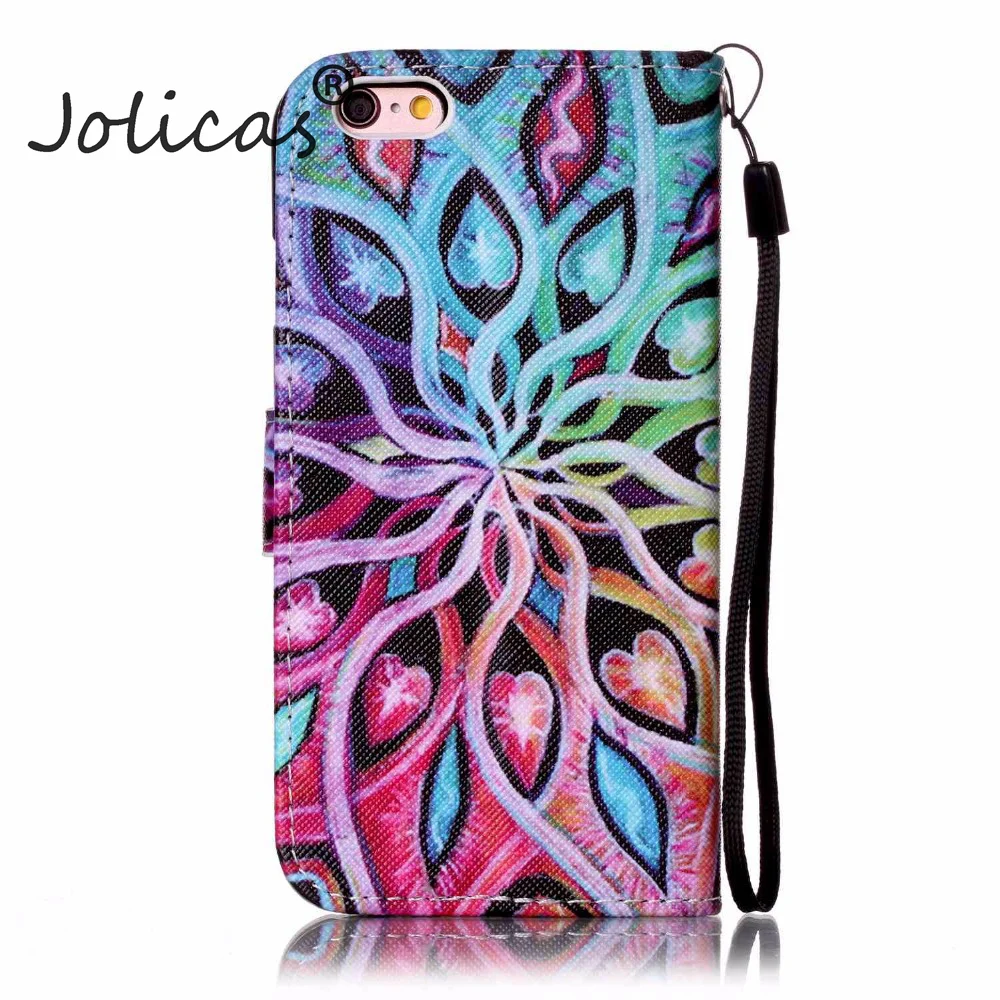 Роскошные Цветные чехол для fundas iPhone 6s 5S 5 SE coque плюс 6 Plus + держателей карт phoone