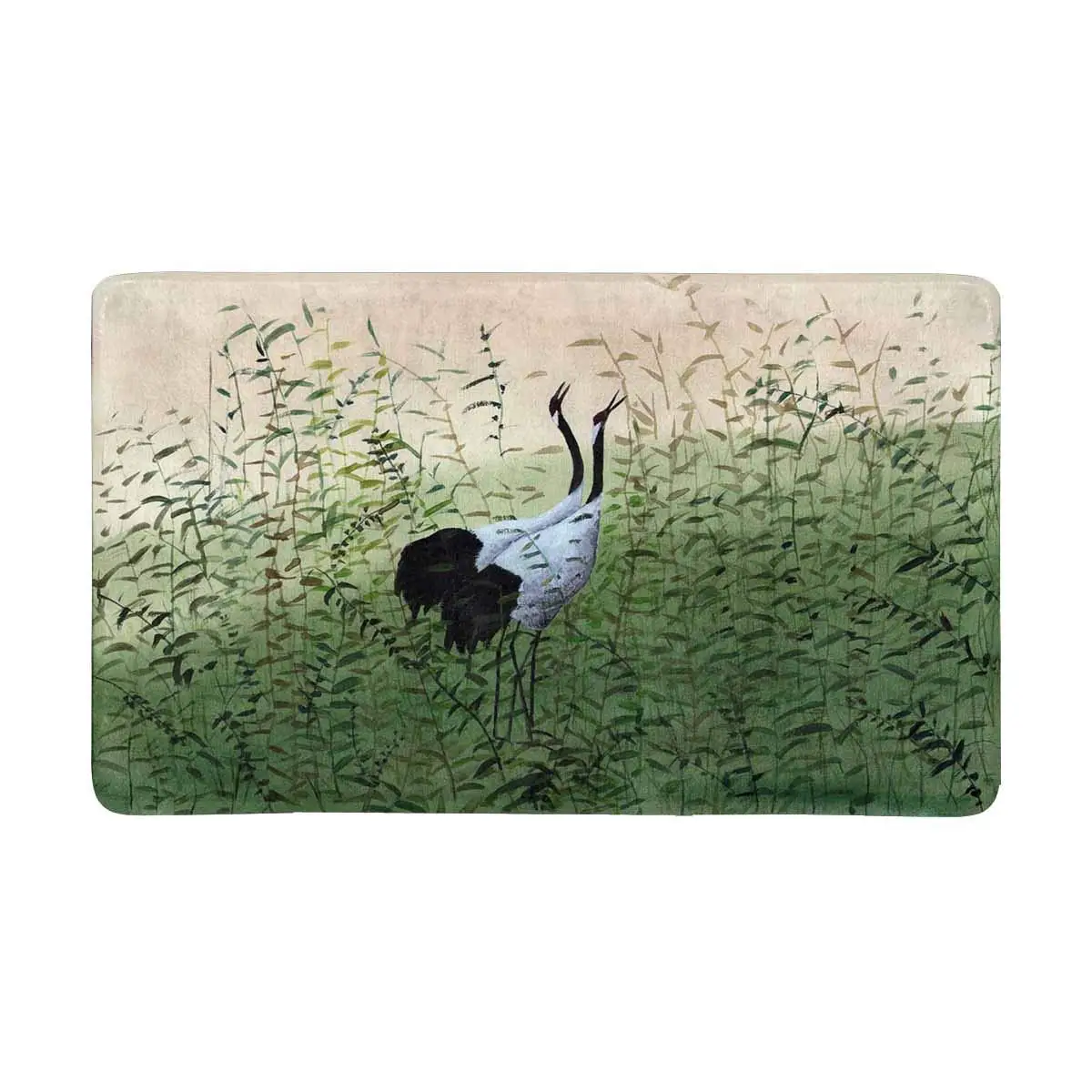 Two Birds in The Reeds Front Door Mat Doormat for Home, Indoor