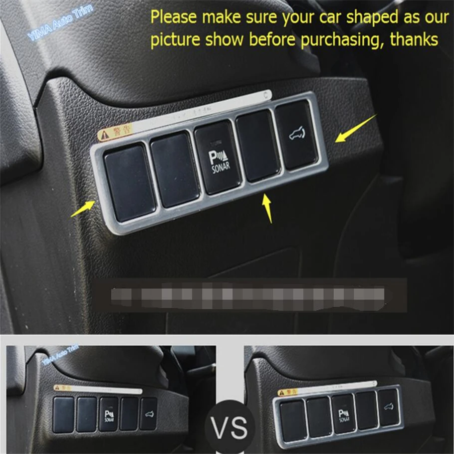 

Lapetus Head lights Lamp Switch Button Frame Decorative Cover Trim 1 Pcs / Accessories For Mitsubishi Outlander 2013 - 2017 ABS