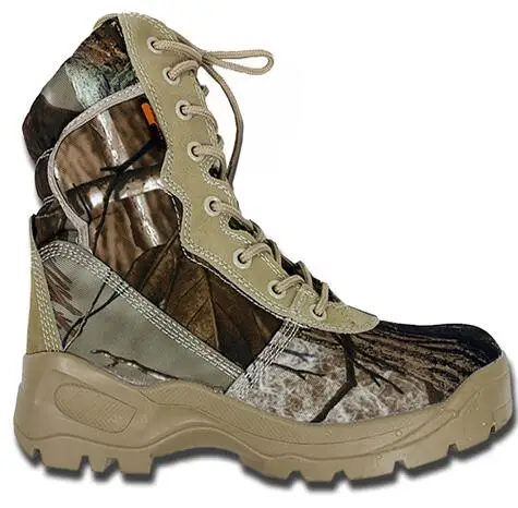 camo Нейлоновые кожаные водонепроницаемые бионические камуфляжные тонкие охотничьи ботинки мужские весенние уличные альпинистские походные противоскользящие тактические ботинки - Цвет: camo