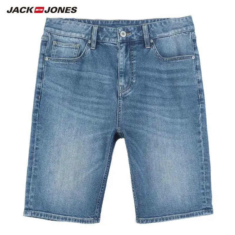 Jack Jones мужские свободные хлопковые джинсовые шорты до колена | 219243504 - Цвет: DENIM BLUE