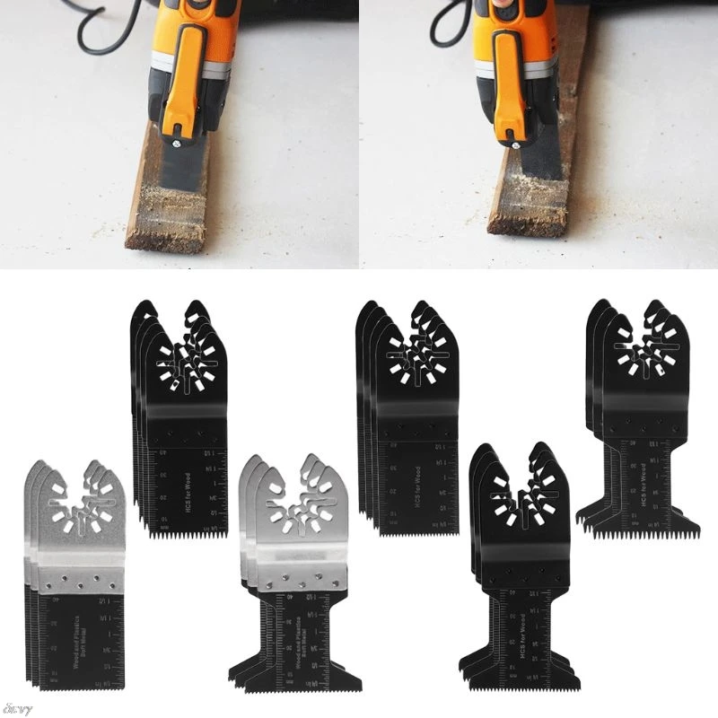 20Pcs Oscillating Multitool Quick Release Saw Blades For Bosch Makita