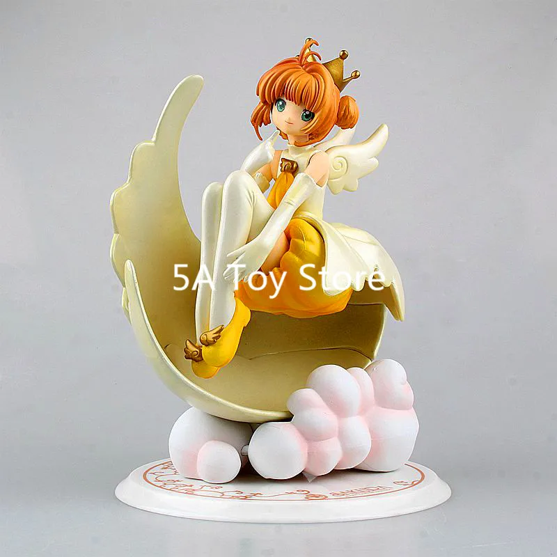 

Anime Cardcaptor Sakura Kinomoto Sakura Angel Crown Ver PVC Action Figure Collectible Model Doll Toy 18cm Retial Box