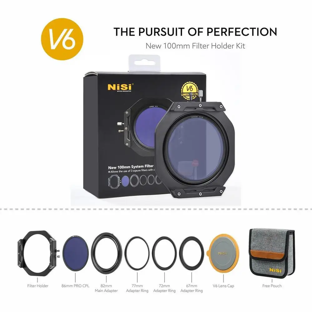 

NiSi V6 100mm Filter Holder with Enhanced Landscape CPL Lens Cap
