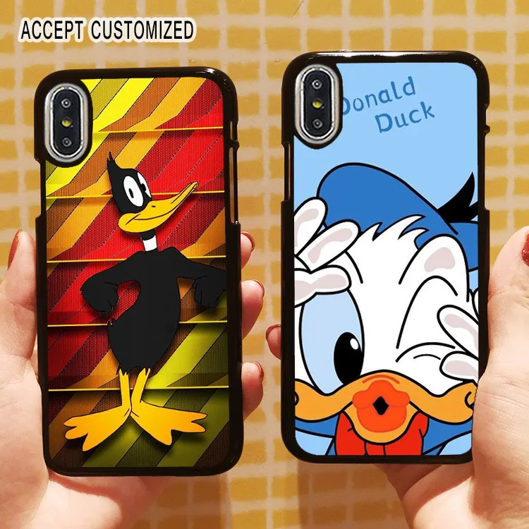 

Lovely Donald Duck Cover Shell Case for Apple iPhone 10 X XS Max XR 6 6S Plus 7 8 Plus 5 5S SE Child Gift