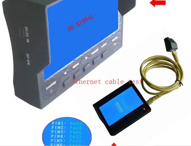 Тестер Ethernet er браслет Портативный 4," TFT lcd CCTV тест безопасности видео камера тест er монитор 2200 мАч литиевая батарея PAL/NTSC