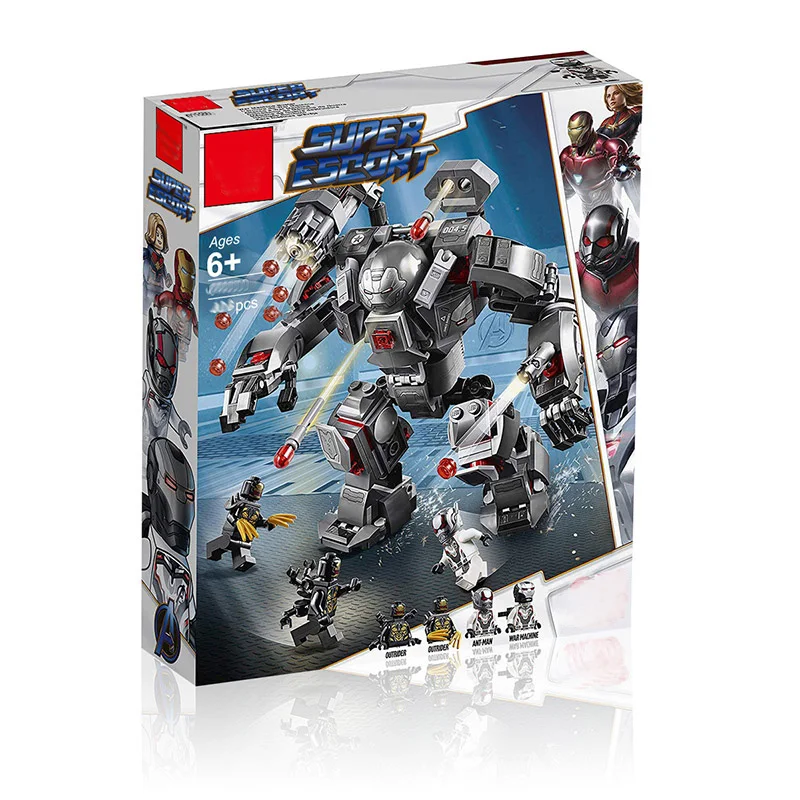 

New Superheroes Avengers 4 War Machine Buster Building Blocks Compatible LegoINGlys Marvel Avengers Endgame Figures 76124