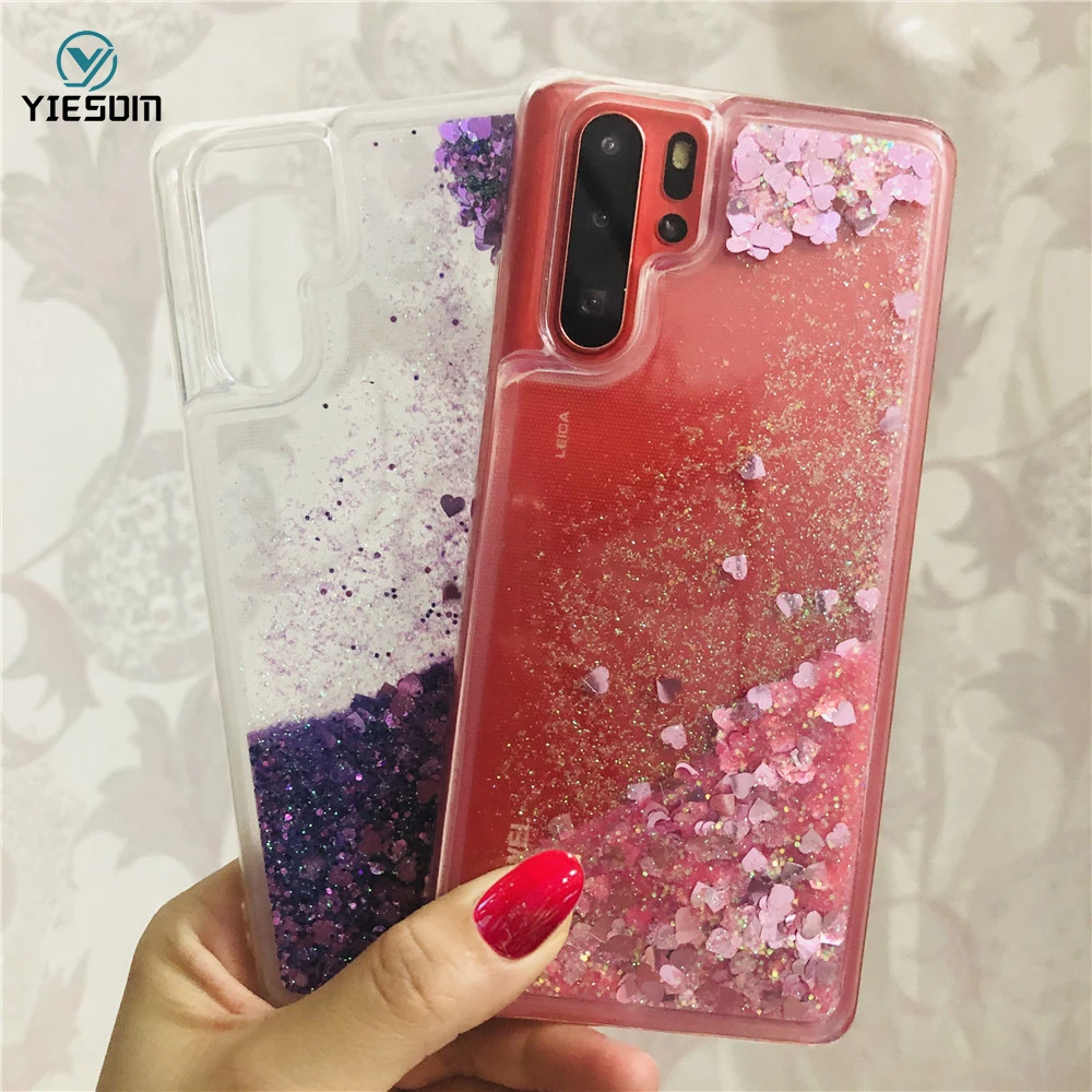 

Liquid Glitter Soft Silicone Case For Huawei P30 Pro P30 P20 Lite P Smart 2019 on Honor 10i 8A 8X V20 Y6 Y7 Y9 2019 Nova 3 3i 4