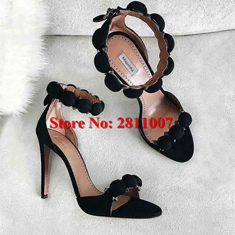 

Summer Hot Sell Suede Studded Sandals Bomb Designer Open Toe Ankle Wrap Zip Stiletto High Heel Gladiator Sandals Shoes Woman