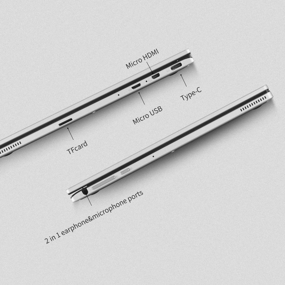 11.6 inch IPS Multi Touch Display laptop Gemini Lake N4100 notebook Jumper EZbook X1 ultrabook 4GB DDR4 64GB eMMC 64GB SSD Metal