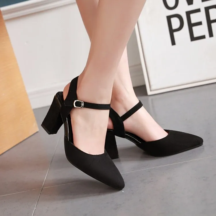 

Big Size 11 12 13 14 15 16 High heels sandals women shoes woman summer ladies Suede bread high heels