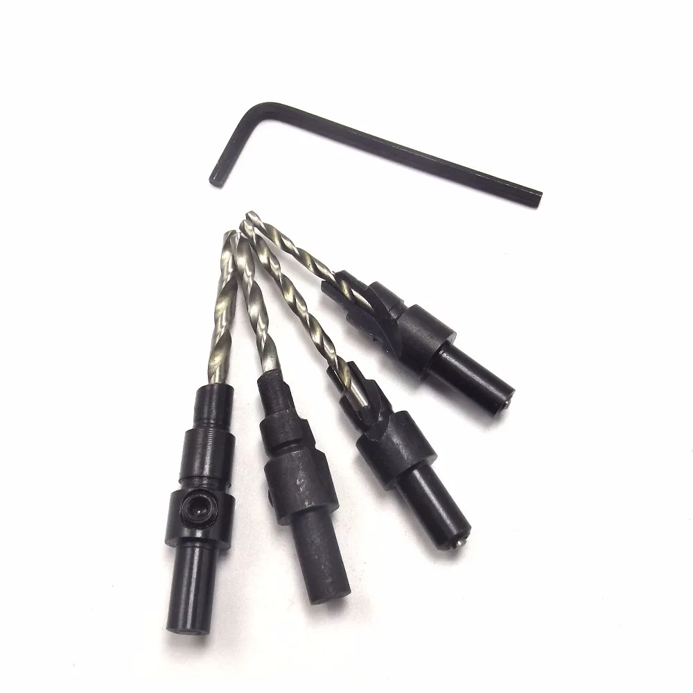 4pcs Hss Industrial Burst Bit Set 1/4