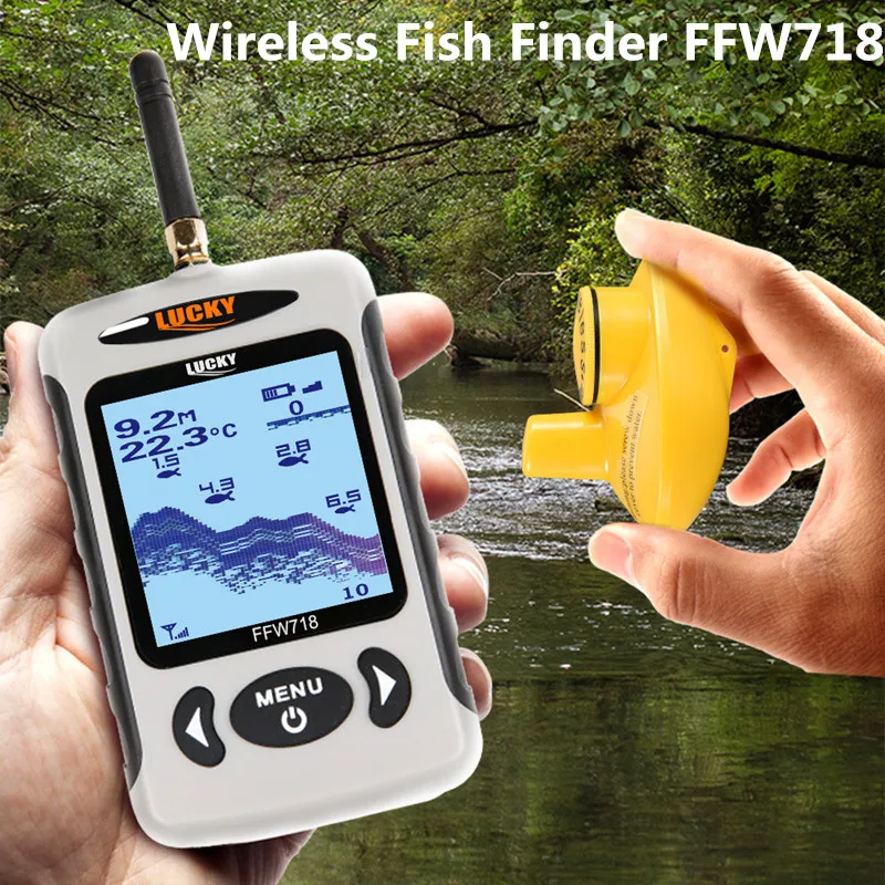 Fishing Lure Lucky Fish Finder ffw718 Wireless Fish Alarm FindFish Echo Sounder Portable FinderFish Sonar Sensor Deeper Finders (3)_