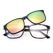 MASSENET ультралегкие TR90 женские очки с оправой с магнитным поляризованным зажимом, солнцезащитные очки двойного назначения, оптические мужские очки 1622