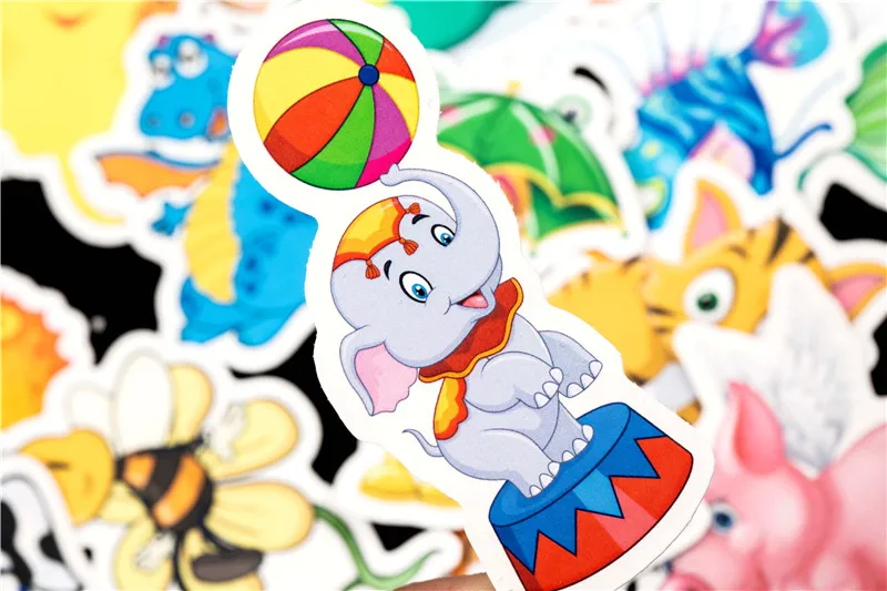 50PCS Animal Cartoon Stickers Starfish Kid Sticker Set For Children Travel Case Bicycle Laptop Notebook Toy Anime Stickers (10)