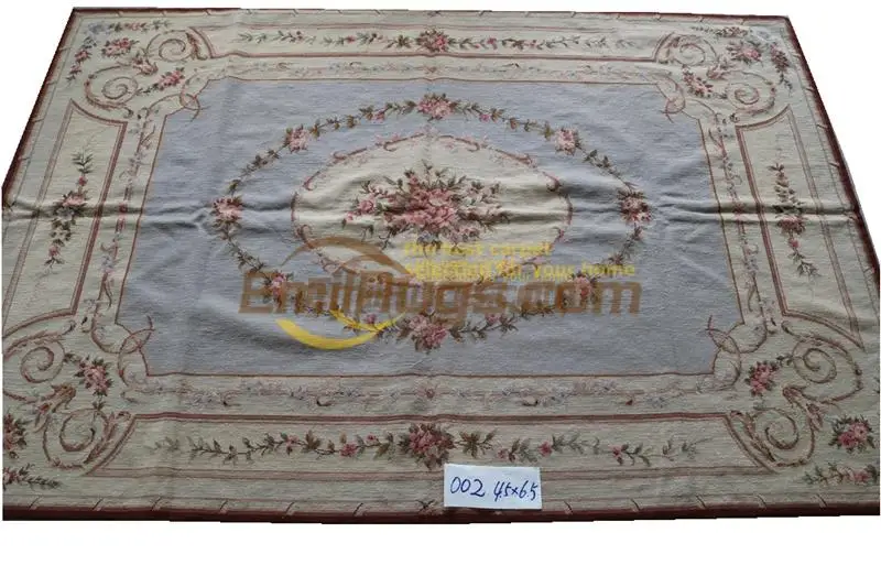 

Hand Stitched Needlepoint Throw Hand-stitched French Style Woollen Carpet Handmade Sofa Blanket Luxury Natural Sheep Wool