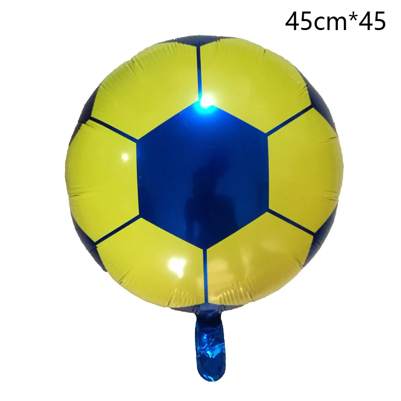 1 шт. 18 дюймов футбол баскетбол волейбол Фольга Воздушный шар с футбольным мячом, металлический полиэфирный шар украшения на вечеринку дня рождения поставки - Цвет: E