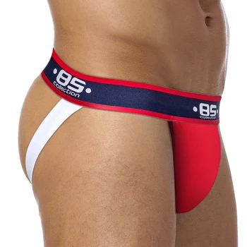 

5 Colors New Men Mesh Low Waist Man Jockstrap thong Sexy Men Underwear Briefs Gay Pouch Wonderjock Mens Bikini Jocks Underwear