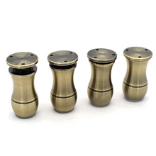 4 шт. Алюминиевые ножки для мебели 8 см столы шкафы регулируемые ножки диван шезлонги ноги с нескользящей резиновой основой мебель ноги