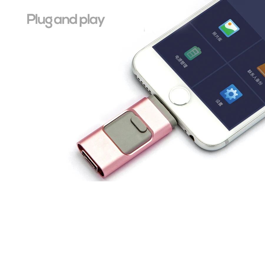 I Flash Drive 64 Гб микро USB флеш накопитель диск 2 0 OTG 3 в 1 для iPhone 5/5S/5c/6/6 Plus/ipad iflash Otg|otg