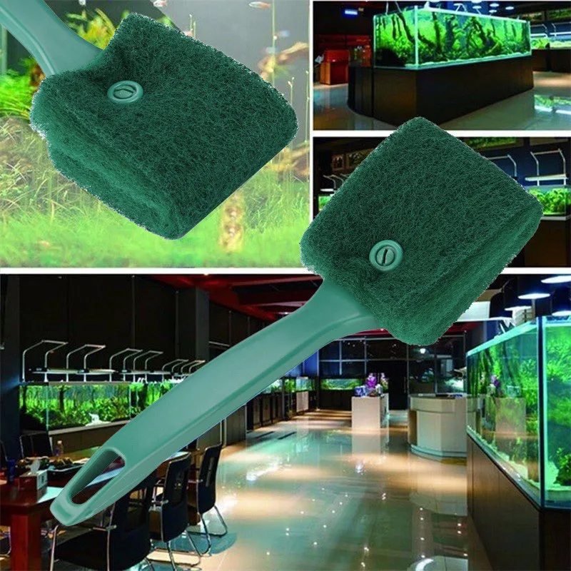 

Fish Tank Cleaning Brush Practical Aquarium Plant Algae Cleaner Glass Plastic Long Handle Bathroom Hotel Glass Clean Supplies