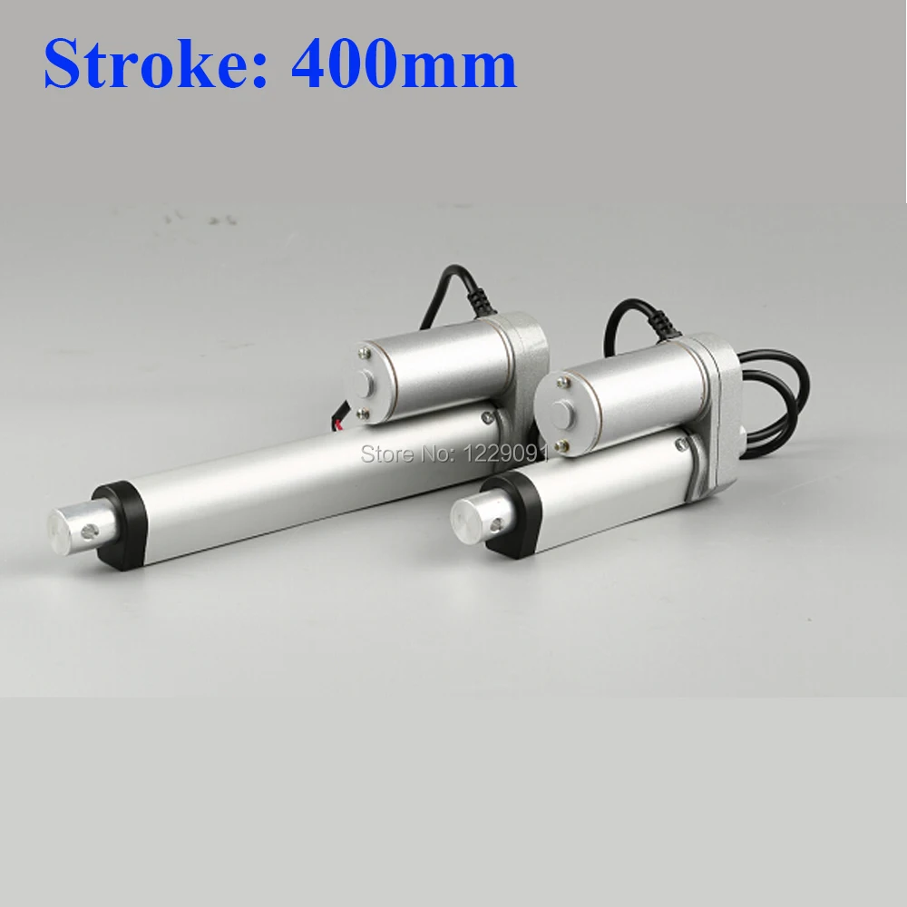 Electric Linear Actuator Cylinder Lift Stroke 50-500mm DC12V 24V 36V 750N 10mm/s
