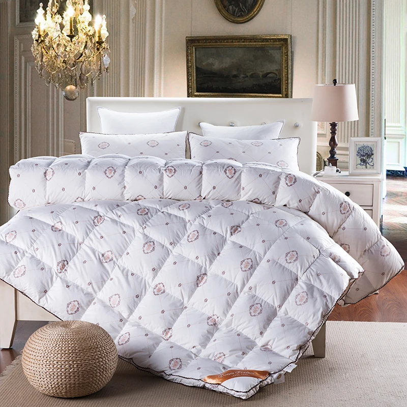Fashion style duck/goose down duvet comforter quilting winter blankets
