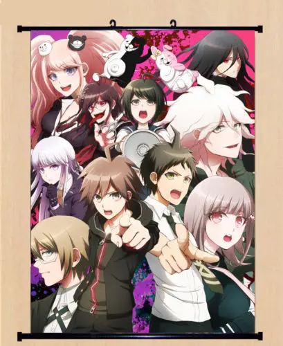 

Anime Poster Danganronpa Anime Otaku Cosplay Wall Scroll Printed Painting Home Decor Japanese Cartoon Decoration Poster