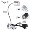 3W 5W LED Desk Lamp with EU plug Adjustable Clip on Light Eye-Care Clamp Lamp with Switch for Reading Study Bed AC85-265V 4