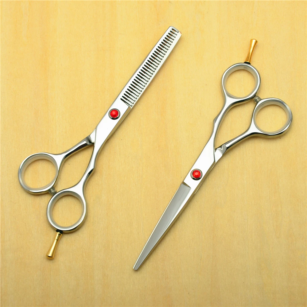 2pcs Customized Brand Logo 5.5'' Silvery Professional Human Hair