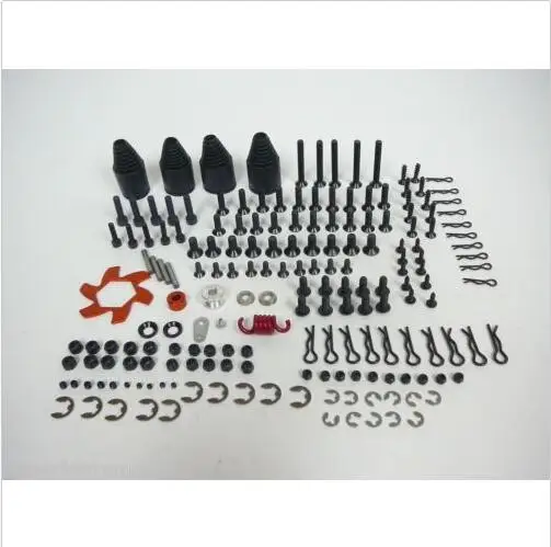 

183 Pcs Essential Hardware Bolt Screw Nut Clip for 1/5 HPI Rovan Km Baja 5B 5T 5SC Rc Car Parts